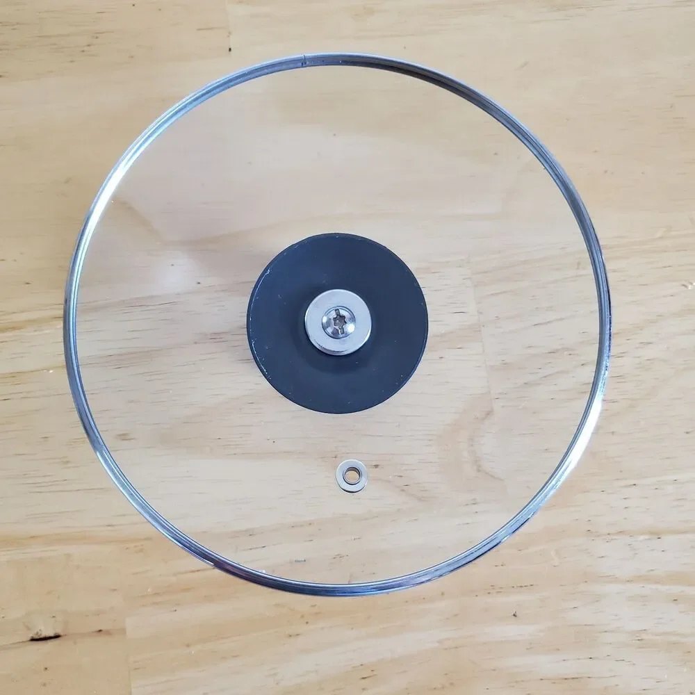Replacement Tempered Glass Pot Lid w/ Steam Vent & Knob (6.3